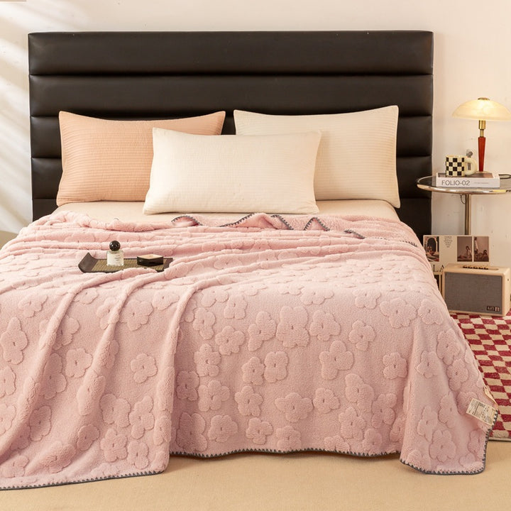 Ladies Cozy and Soft Blanket with Floral Pattern Stornfield