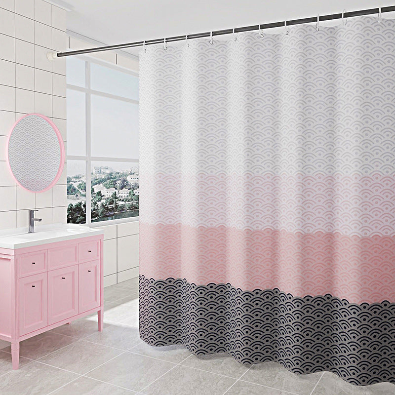 Modern Abstract Printed Shower Curtain Stornfield