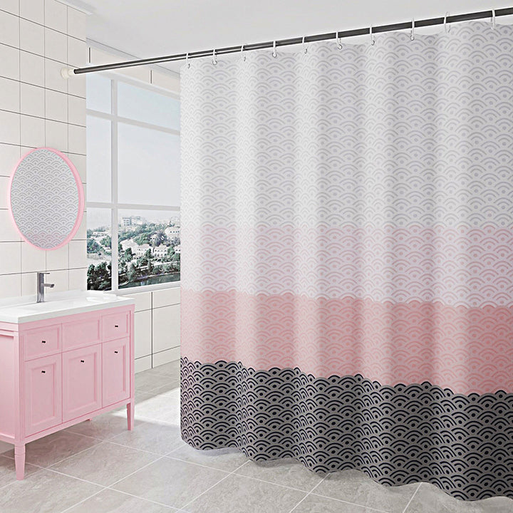Modern Abstract Printed Shower Curtain Stornfield