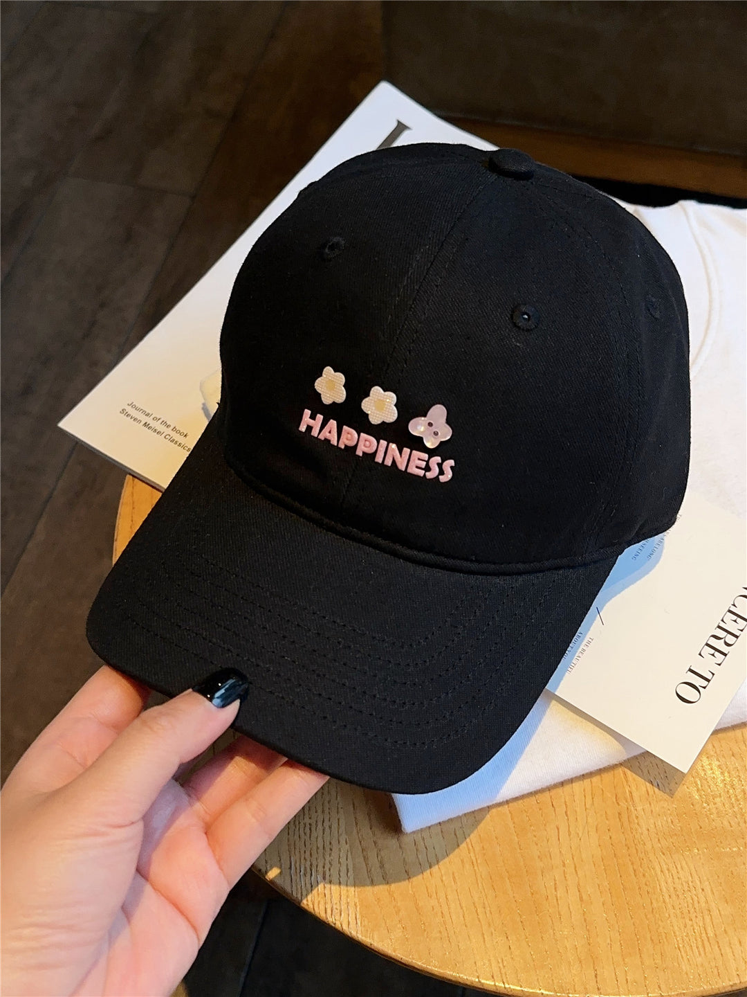 Women's Embroidered Happiness Baseball Cap Stornfield