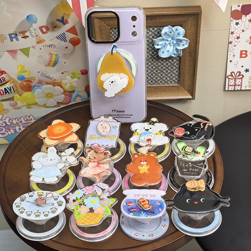 Floral Ice Cream Cone Phone Grip Stornfield