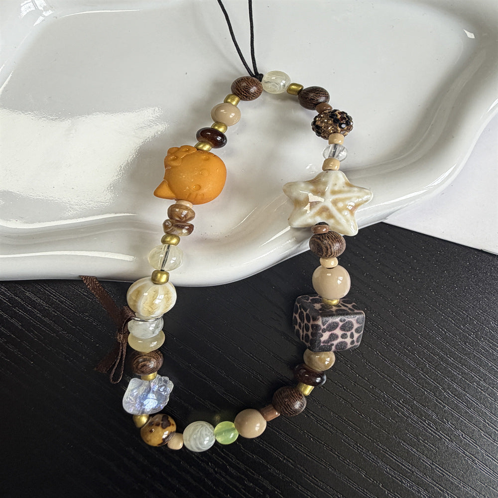 Decorative Beaded Owl Charm Phone Accessory Stornfield