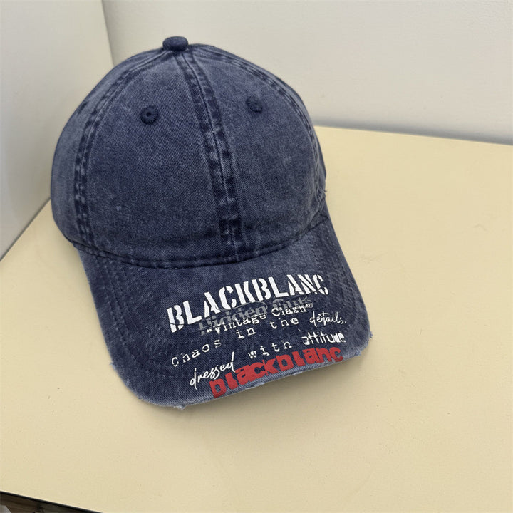 Men's Distressed Graphic Denim Cap Stornfield