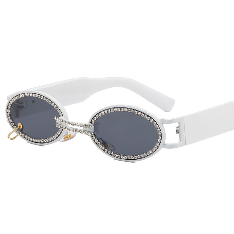 Women extravagant fashionable sunglasses with rhinestone-adorned frame Stornfield