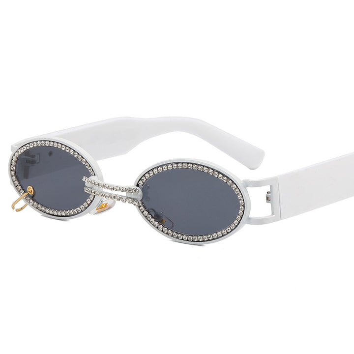 Women extravagant fashionable sunglasses with rhinestone-adorned frame Stornfield
