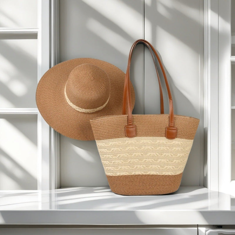 Beach bag with colorful stripes Stornfield