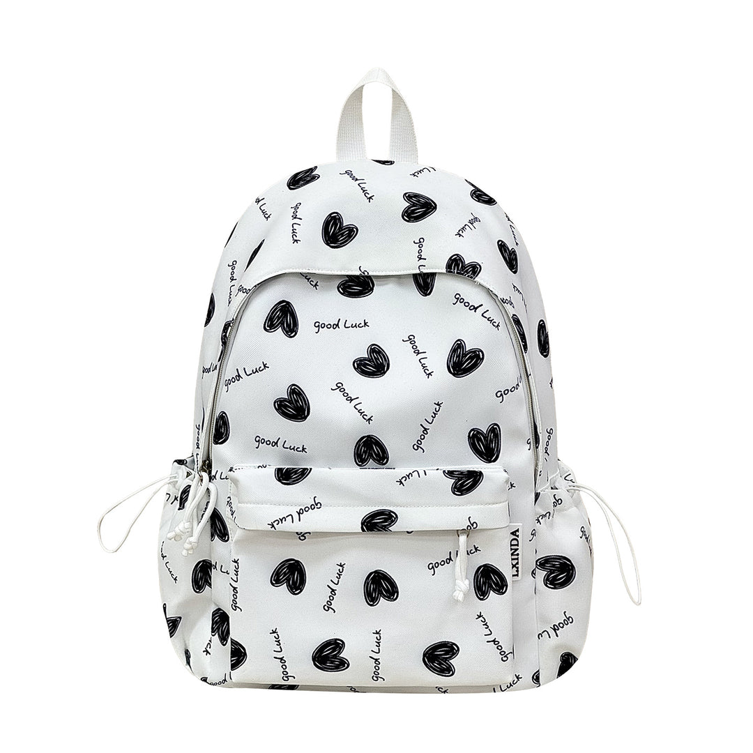 Heart-Pattern Casual Backpack Stornfield