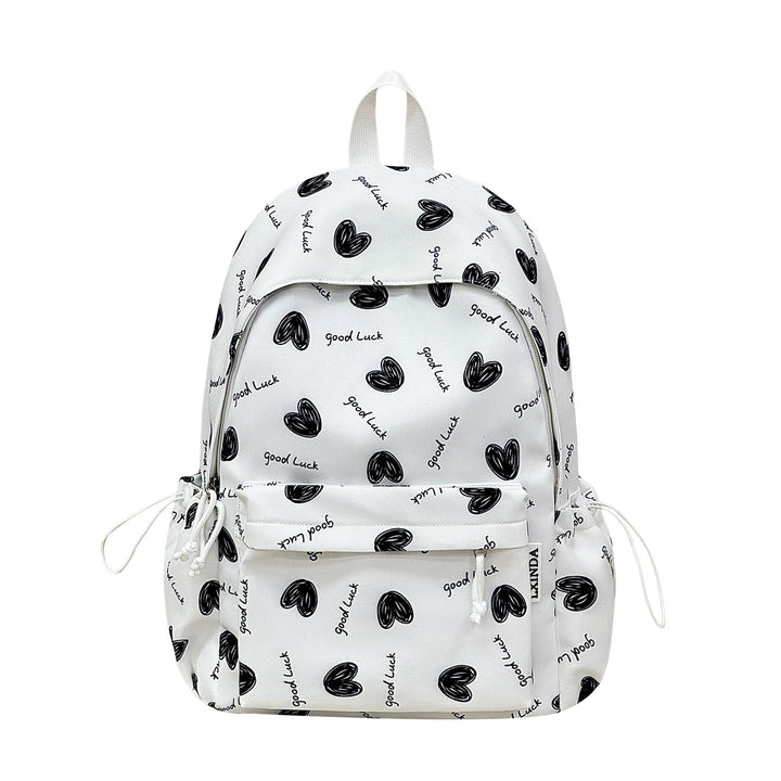 Heart-Pattern Casual Backpack Stornfield