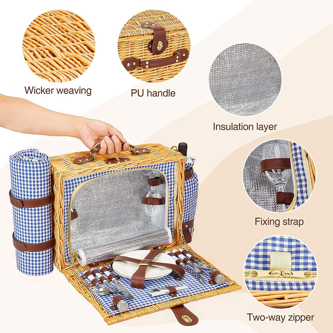 Ladies high-quality picnic basket with classic design Stornfield