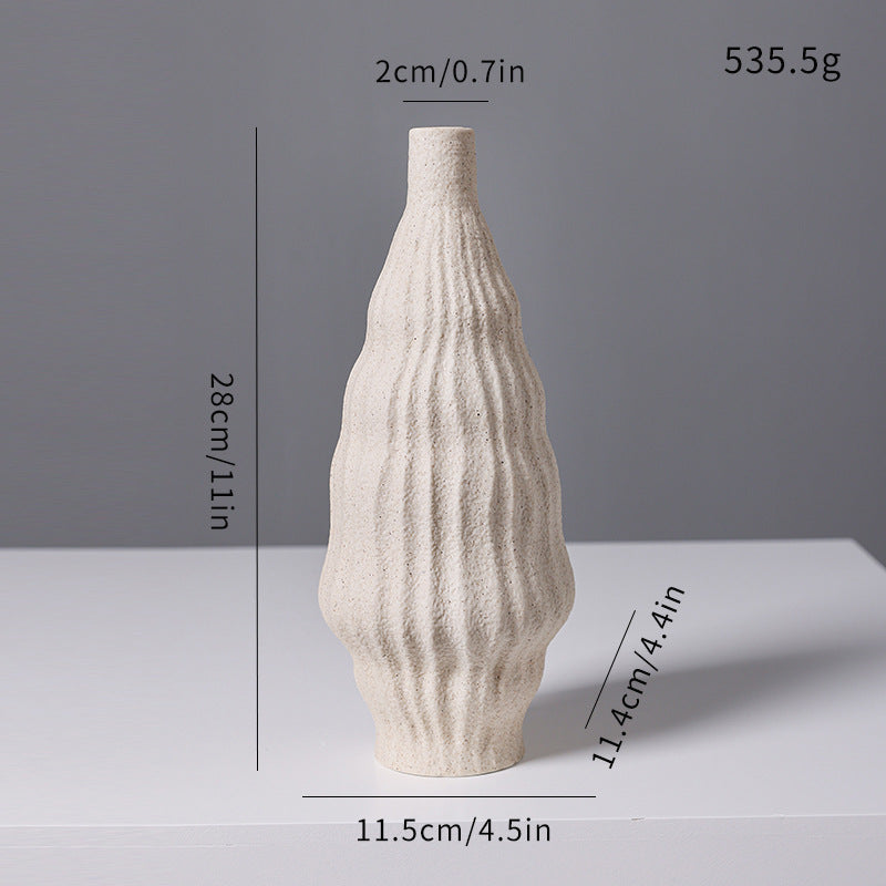 Scandinavian ceramic flower vase