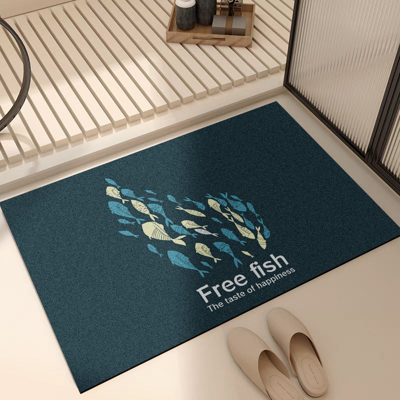 Soft Floral Bath Rug