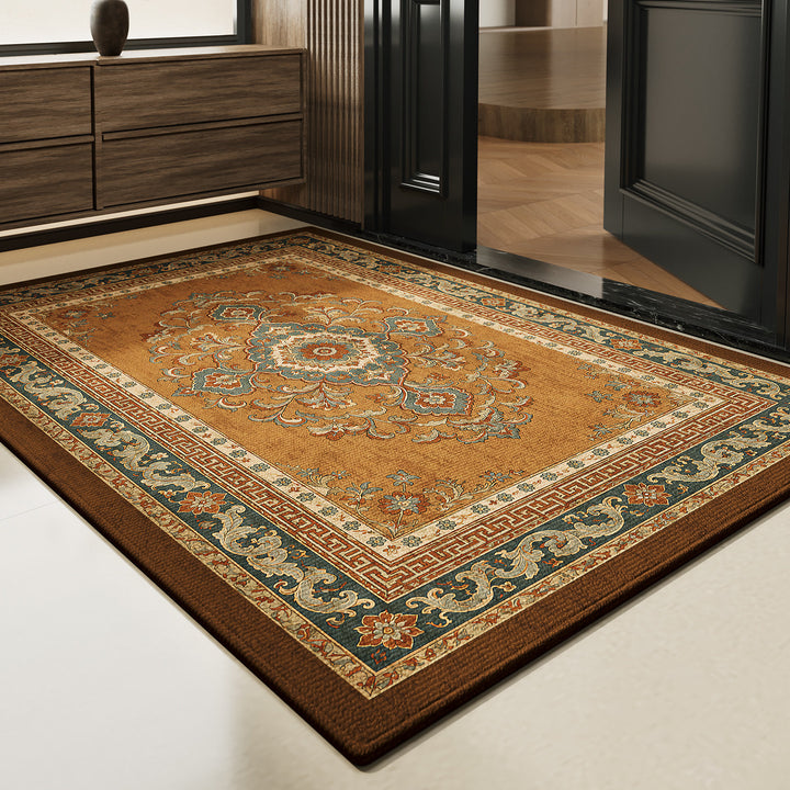 Vintage Floral Design Area Rug