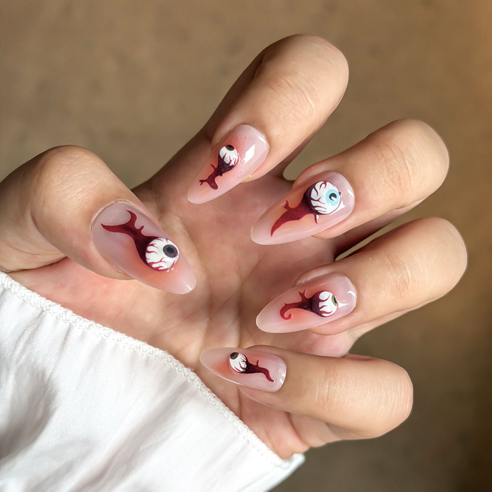 Artistic Vibrant Design Press-On Nail Set Stornfield