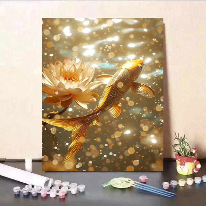 DIY Koi Fish and Water Lily Painting Kit Stornfield