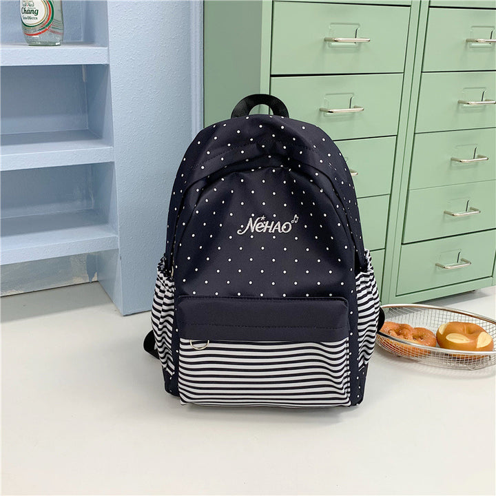 Polka Dot Print Casual Backpack Stornfield