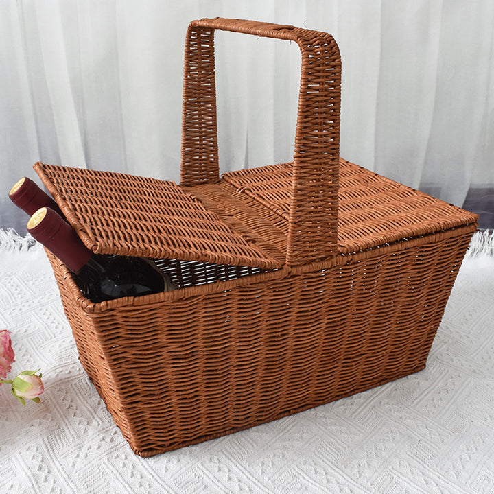 Handcrafted Woven Picnic Storage Basket Stornfield