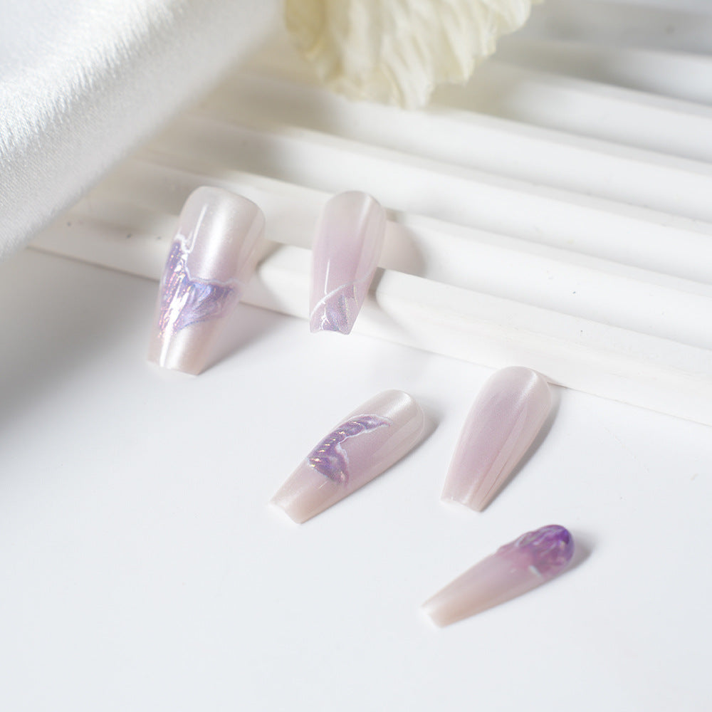 Artistic Butterfly Design Press-On Nail Set Stornfield