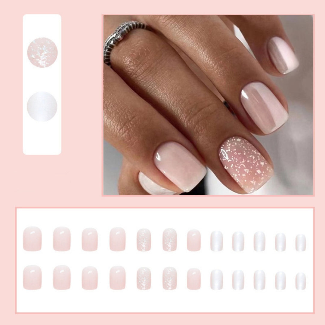 Elegant Glossy Press-On Nail Set Stornfield