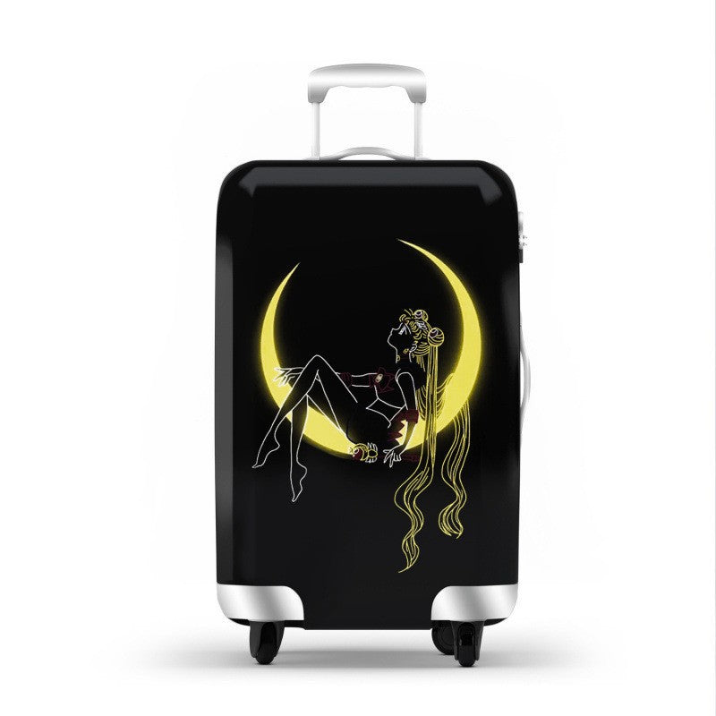 Unisex hard-shell luggage with trendy dog motif Stornfield