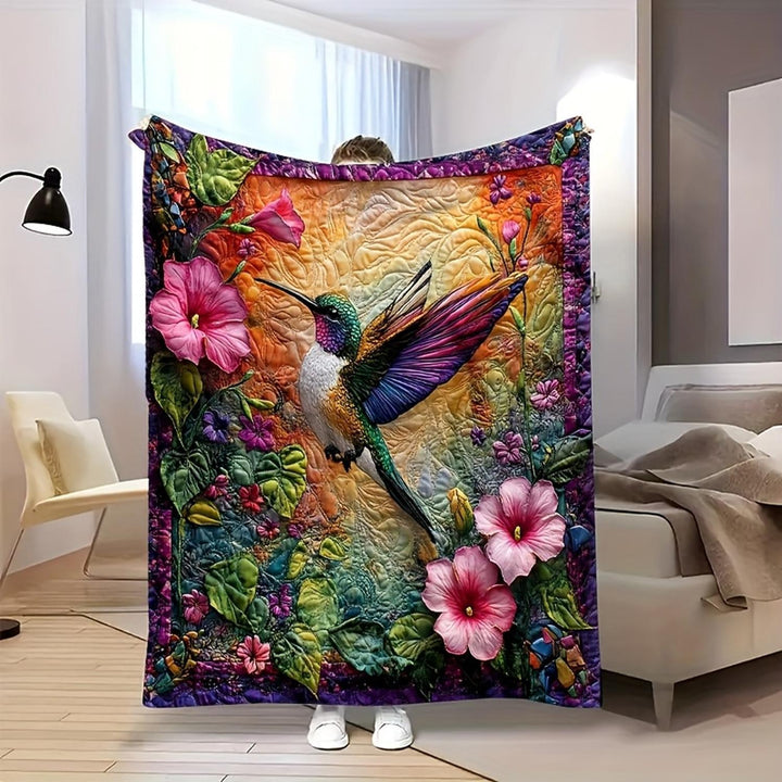Artistic Floral Throw Blanket