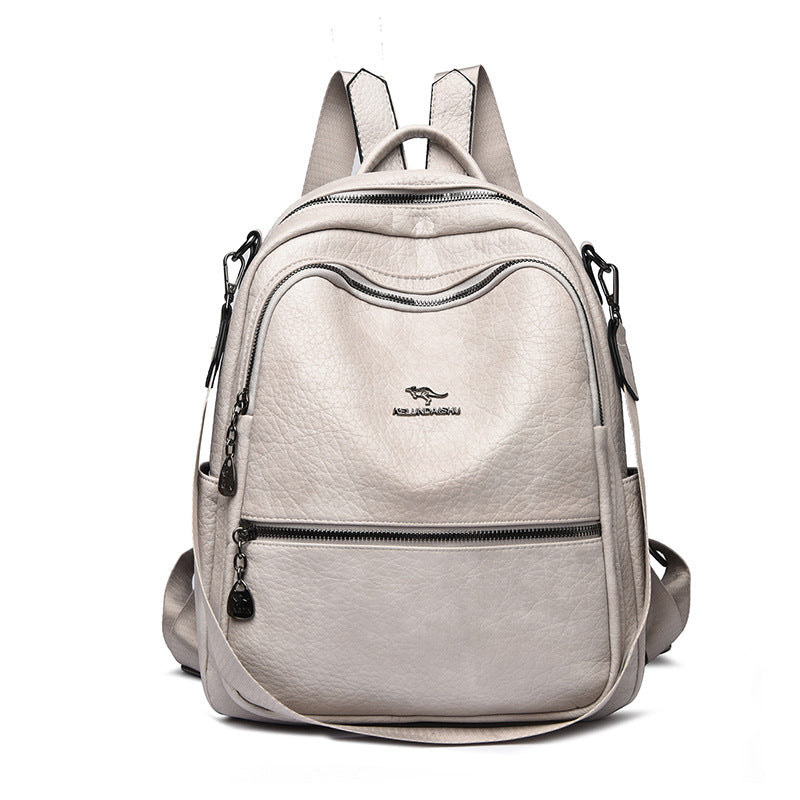 Vintage-Inspired Leather Backpack Stornfield