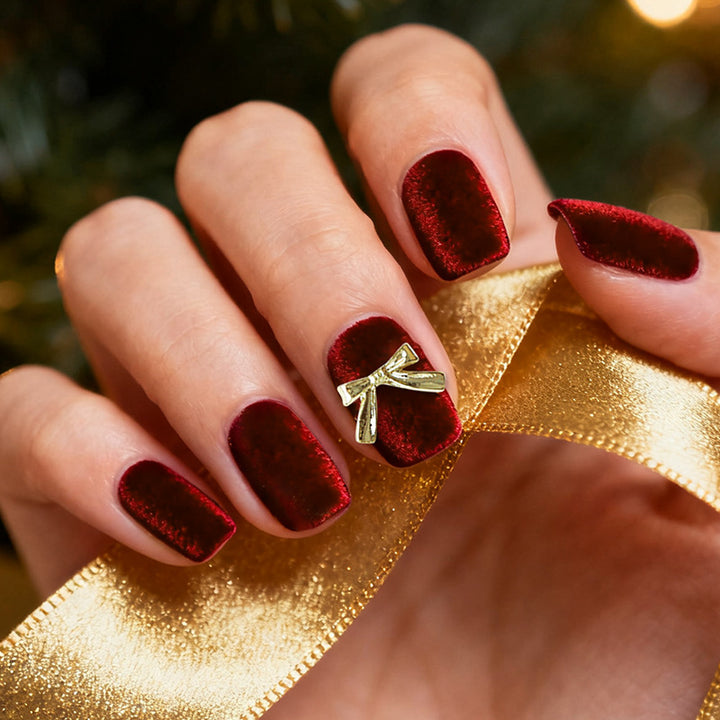 Velvet Press-On Nail Set Stornfield
