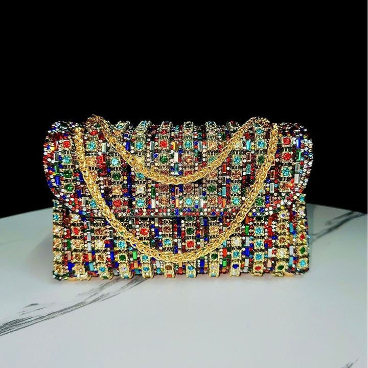 Decorative Crystal Evening Clutch