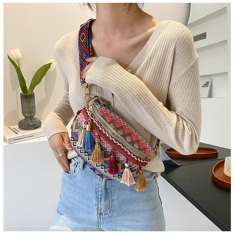 Colorful Embroidered Crossbody Bag Stornfield