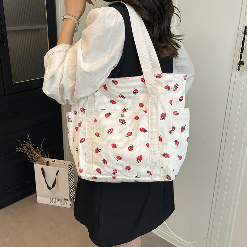 WoFloral Patterned Canvas Shopping Tote Bag Stornfield