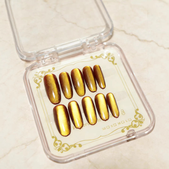 Glossy Almond-Shaped Press-On Nail Tips Stornfield