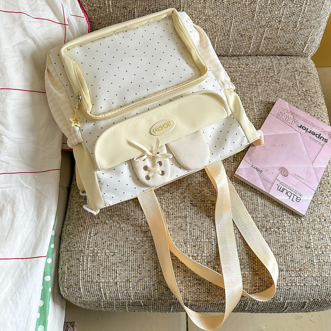 Multi-Compartment Polka Dot Backpack Stornfield