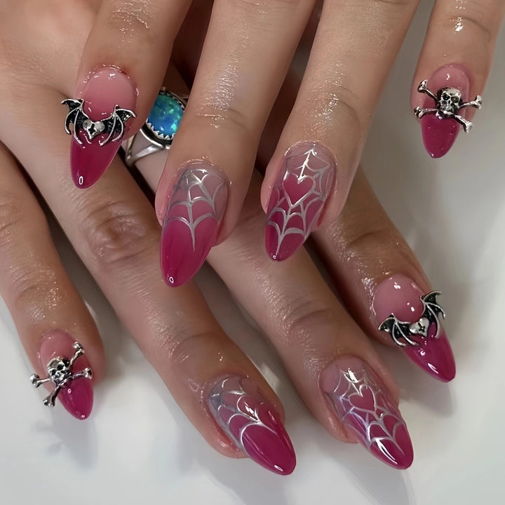 Halloween-Inspired Gothic Press-On Nail Set Stornfield