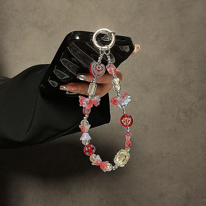 Decorative Bead Charm Keychain Holder Stornfield