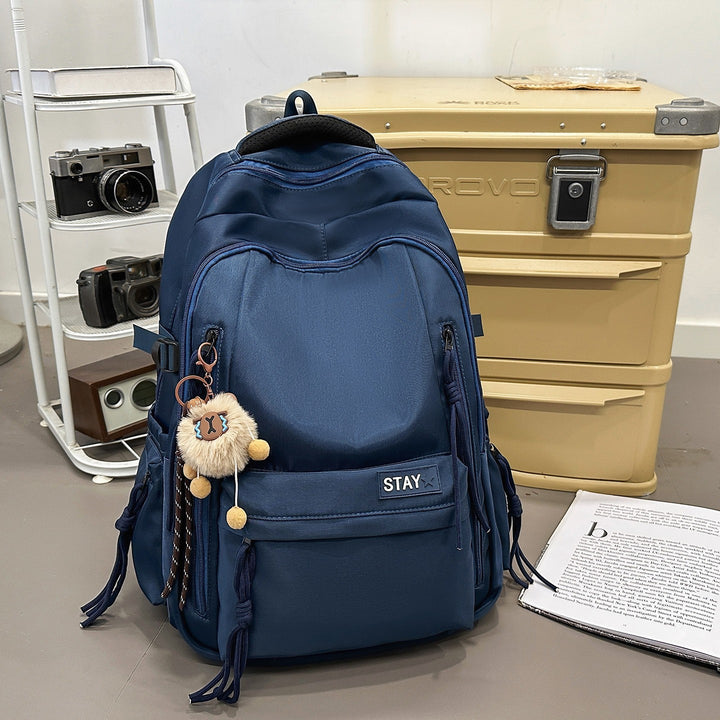 Backpack with Cute Animal Pendant and Practical Compartments Stornfield