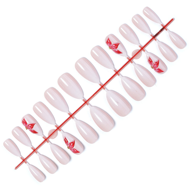 Artificial nails with floral designs Stornfield