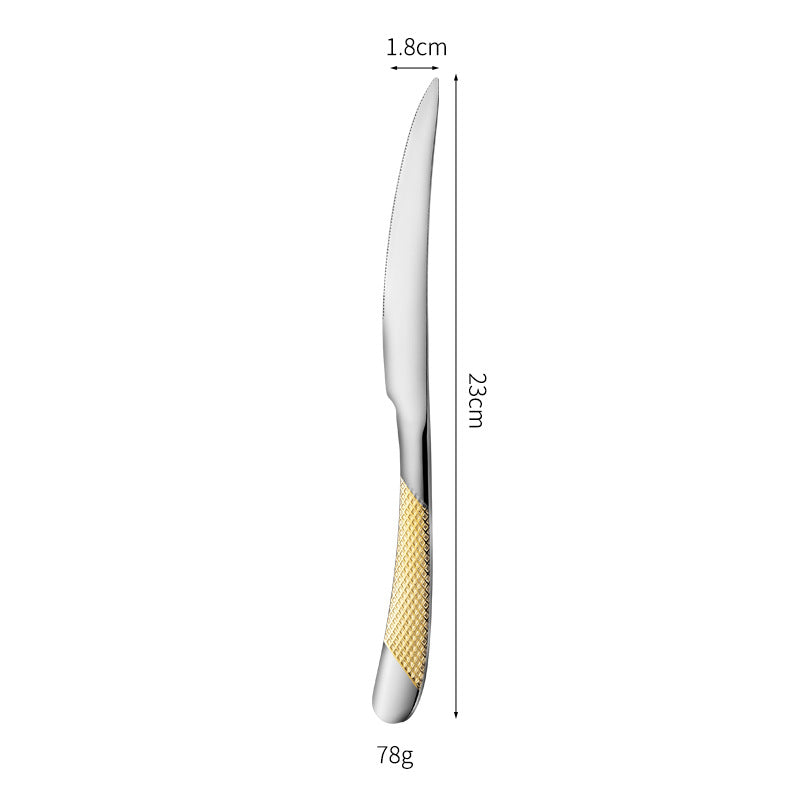 Fine and elegant table knife with non-slip handle Stornfield