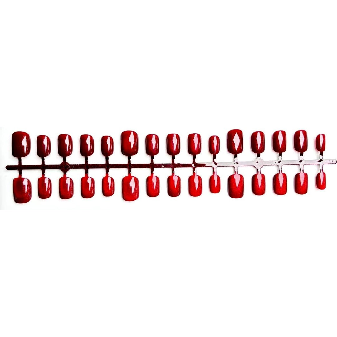 Glossy Glitter Press-On Nail Set