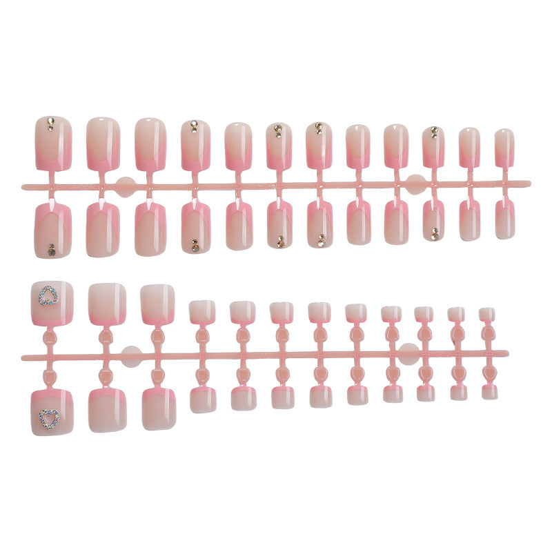 Acrylic Nail Set with Stylish Accents Stornfield