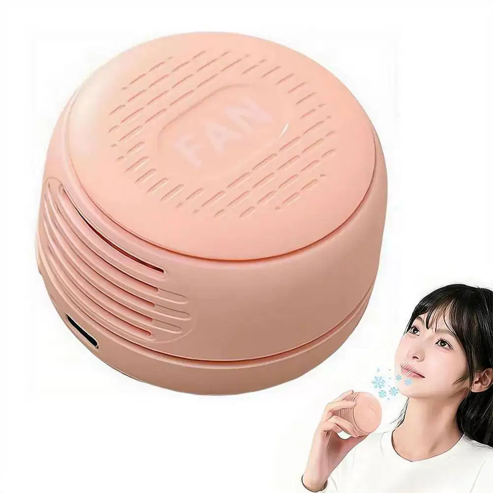 Unisex one size compact portable personal cooling fan with USB rechargeable battery and adjustable louvers Stornfield