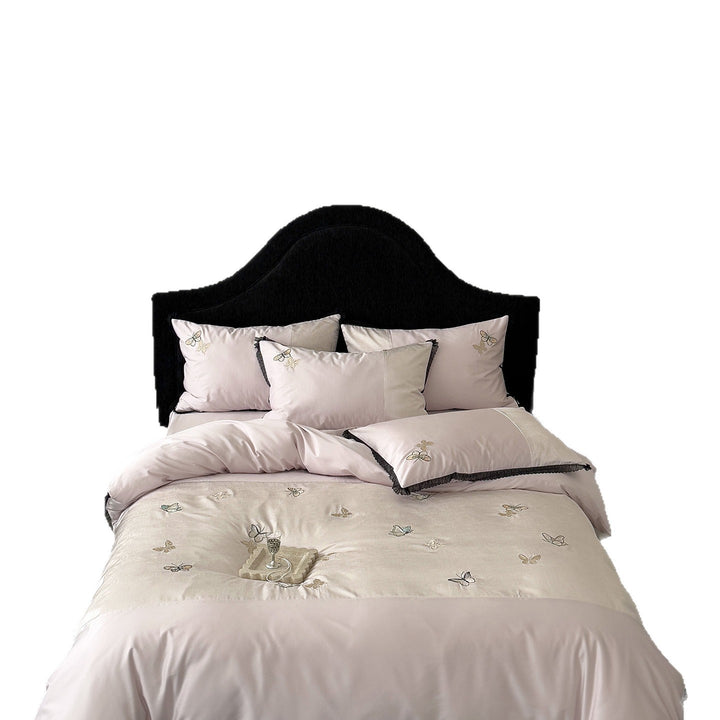 Luxury Embroidered Butterfly Duvet Cover Bedding Set