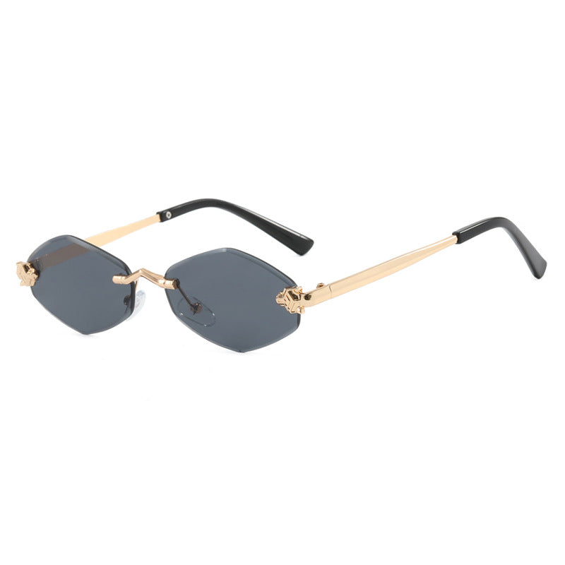 Women's geometric sunglasses with double metal frame and protective lenses Stornfield
