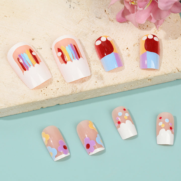Creative Nail Art Set with Colorful Designs Stornfield