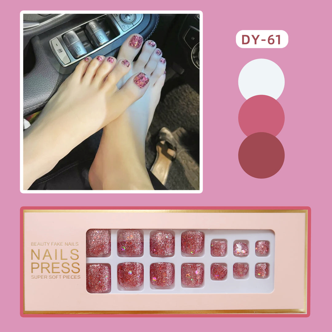 Glittery Press-On Toenails Stornfield 1790727124