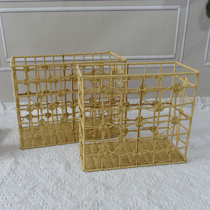 Handwoven Natural Fiber Storage Basket Stornfield