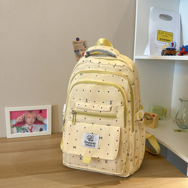Multi-Pocket Patterned Backpack Stornfield