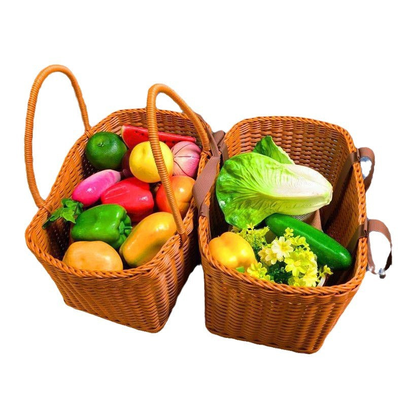 Handcrafted Woven Shopper Basket Stornfield
