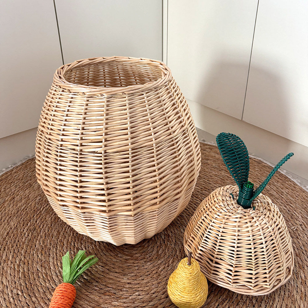 Decorative Apple-Shaped Storage Basket Stornfield