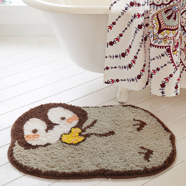 Panda-Shaped Bath Mat