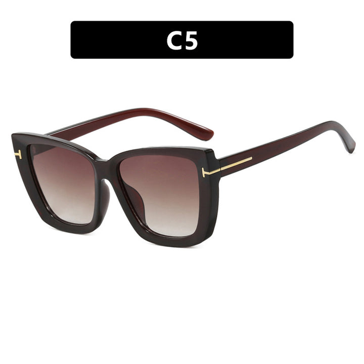 Women's large sunglasses in modern design with trendy tortoise pattern Stornfield