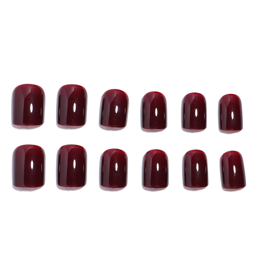 Glossy Press-On Nail Set with Elegant Shape Stornfield